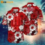 Indiana Hoosiers NCAA3 Flower Hawaiian Shirt