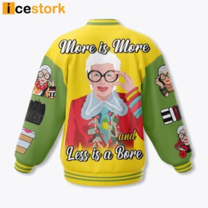 Iris Apfel More Is More And Less Is A Bore Baseball Jacket