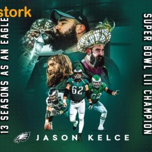 Jason Kelce 13 Seasons As An Eagle Flag