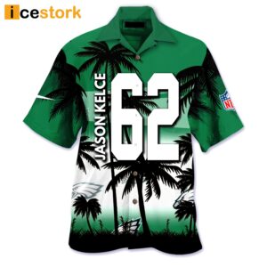 Jason Kelce 13 Seasons As An Eagle Hawaiian Shirt