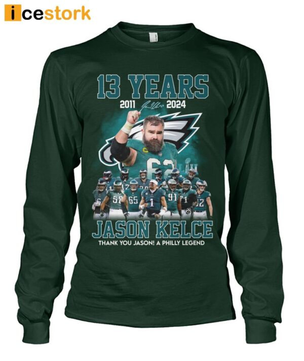 Jason Kelce Thank You Jason A Philly Legend Shirt