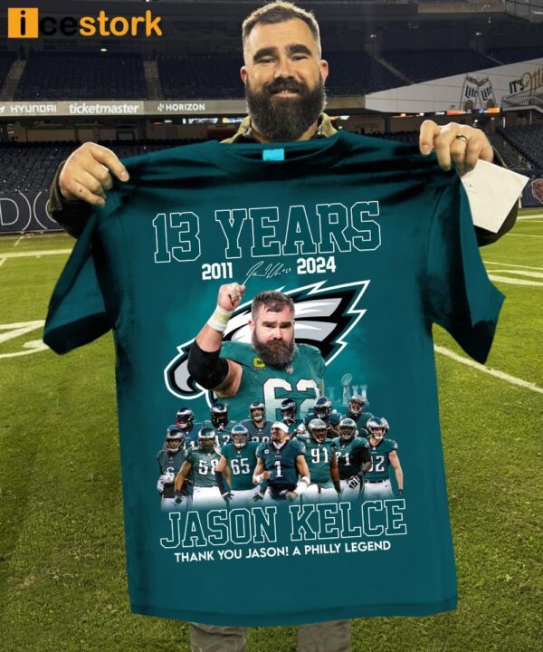 Jason Kelce Thank You Jason A Philly Legend Shirt