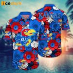 Kansas Jayhawks NCAA2 Flower Hawaiian Shirt