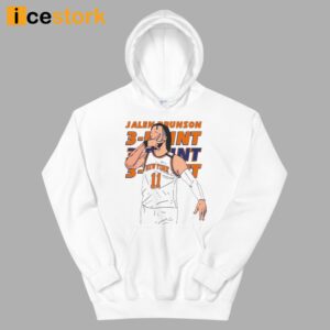 Knicks Jalen Brunson 11 Hand Sign Three Point Vector Shirt