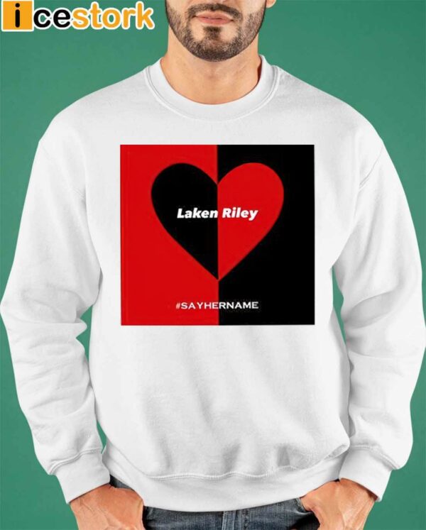 Laken Riley Heart Say Her Name Shirt