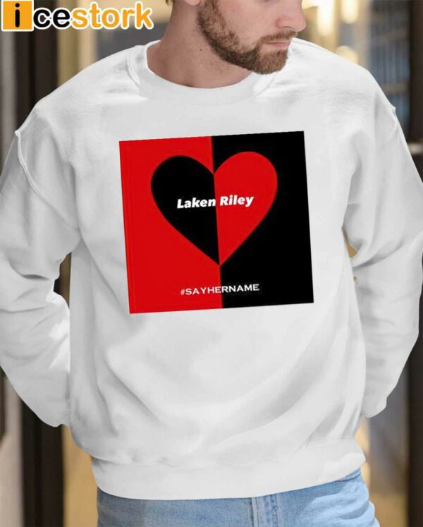 Laken Riley Heart Say Her Name Shirt