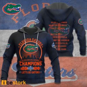 Let's Go Gators Sec Men's Basketball Tournament Champions 2024 Shirt