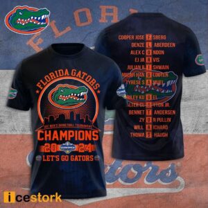 Let's Go Gators Sec Men's Basketball Tournament Champions 2024 Shirt