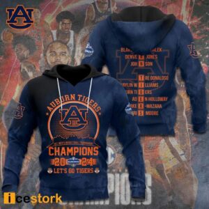 Let's Go Tigers Sec Men's Baseketball Tournament Champions 2024 Shirt