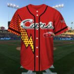 Lightning McQueen Cars Can Be Custom Baseball Jersey