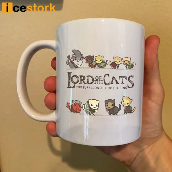 Lord Of The Cats The Furrllowship Of The Ring Mug