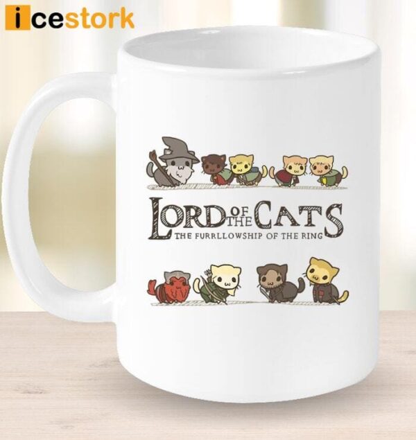 Lord Of The Cats The Furrllowship Of The Ring Mug