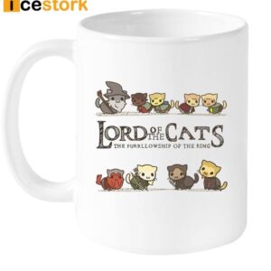 Lord Of The Cats The Furrllowship Of The Ring Mug