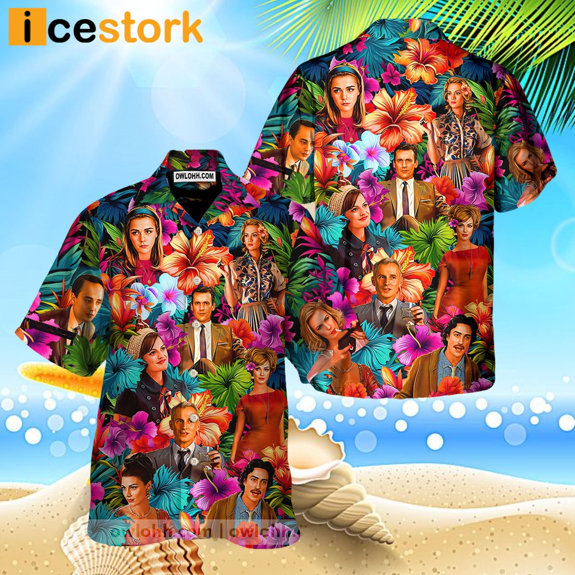 Mad Men Synthwave Tropical Summer Special Hawaiian Shirt