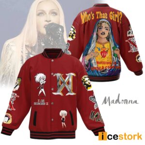 Madona Who's That Girl Nothing Is Under Control Baseball Jacket