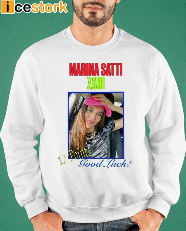 Marina Satti Zari 12 Points Good Luck Shirt