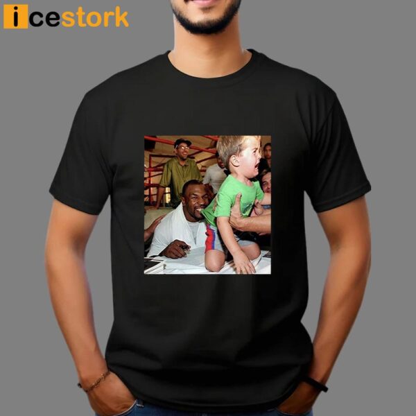 Mike Tyson Biting Kids T-Shirt