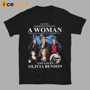 Never Underestimate A Woman Who Is A Fan Of Law And Order Svu And Loves Olivia Benson Shirt