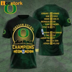 Oregon Pac 12 Men's Basketball Tournament Champions Shirt