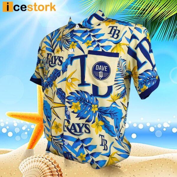 Rays Dave Wills Tropical Shirt 2024 Giveaways