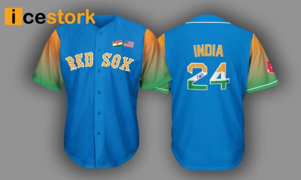 Red Sox India Celebration Jersey 2024 Giveaways