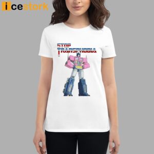 Robot Stop Transphobia T Shirt