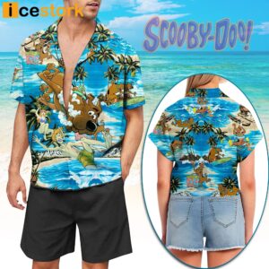 Scooby Doo Button Up Hawaiian Shirt