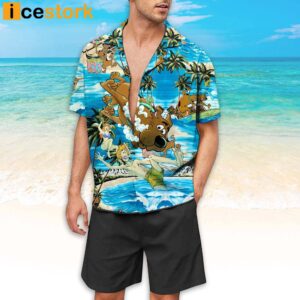 Scooby Doo Button Up Hawaiian Shirt