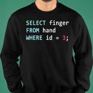 Select Finger From Hand Where Id 3 Shirt