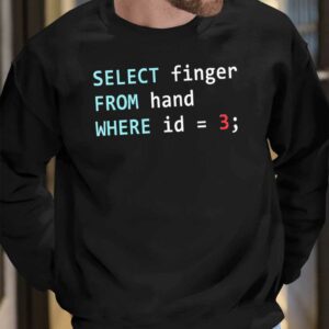 Select Finger From Hand Where Id 3 Shirt