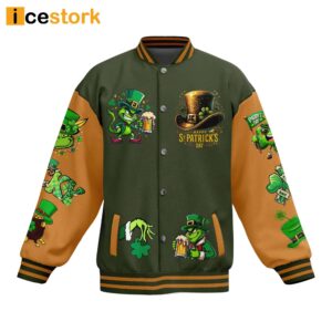 St Patrick's Day Cheers Fuckers Baseball Jacket