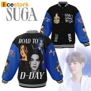 Suga BTS Road To D Day Baseball Jacket
