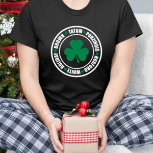 Tatum Porzingis Horford White Holiday Brown Shirt