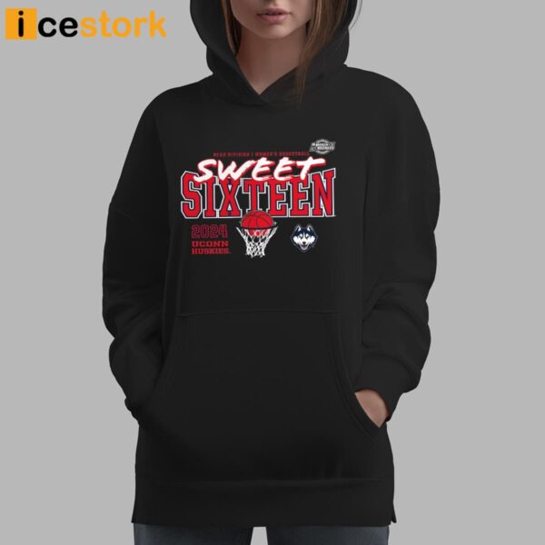 Uconn Huskies 2024 Ncaa Women’s Basketball Tournament March Madness Sweet 16 Fast Break Shirt