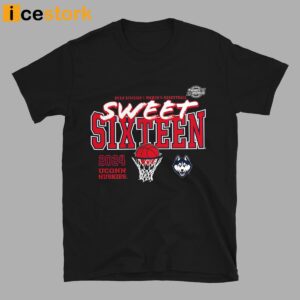 Uconn Huskies 2024 Ncaa Women's Basketball Tournament March Madness Sweet 16 Fast Break Shirt 4