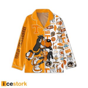 Vols Tennessee Button Pajamas Set