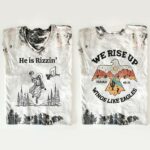 We Rise Up Wings Like Eagles Jesus Shirt