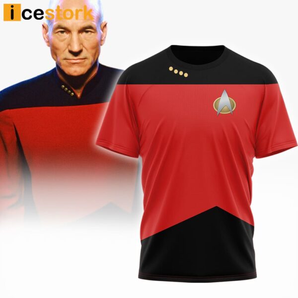 Wrath of Khan Starfleet Red 3D Shirt