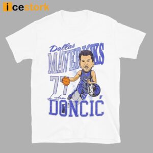 Mavericks Luka Doncic Caricature Shirt