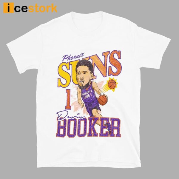 Phoenix Suns Devin Booker Caricature Shirt
