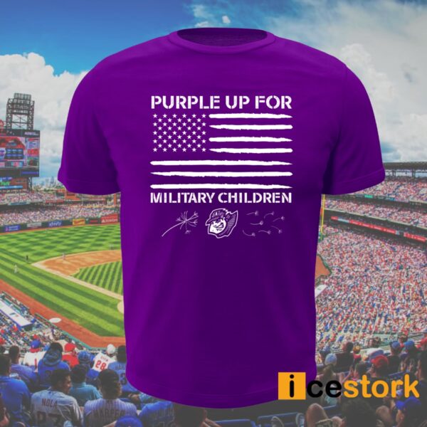 2024 Curve Purple Up For Military Children Shirt Giveaway