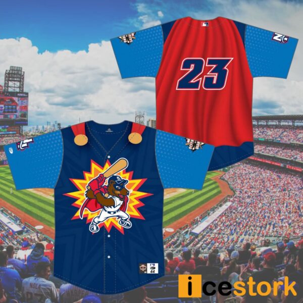 2024 Fisher Cats Marvel’s Defenders Of The Diamond Baseball Jersey