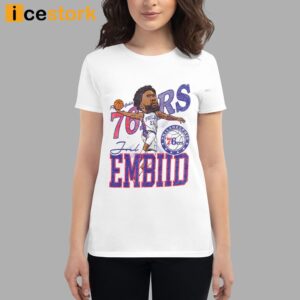 76ers Joel Embiid Caricature Shirt