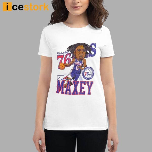 76ers Tyrese Maxey Caricature Shirt