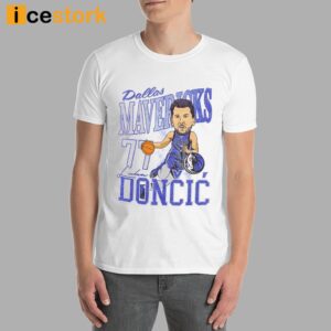 Mavericks Luka Doncic Caricature Shirt