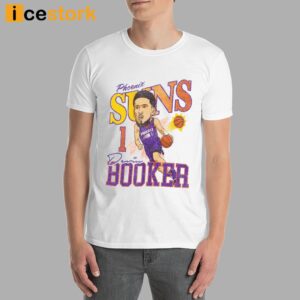 Phoenix Suns Devin Booker Caricature Shirt