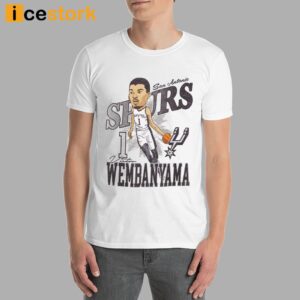 Spurs Victor Wembanyama Caricature Shirt