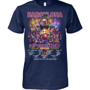 Barcelona 125th Anniversary 1899 2024 Thank You For The Memories Shirt