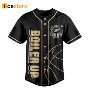 Boiler Up Purdue 2024 Final Four Baseball Jersey