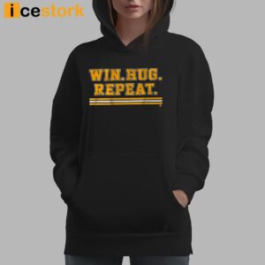 Boston Hockey Win Hug Repeat Shirt